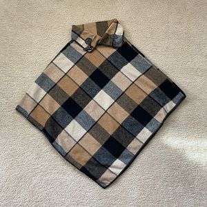 Women’s PinkGirl Plaid Checkered Poncho